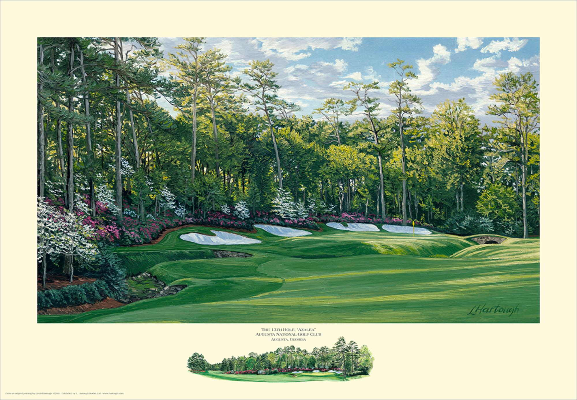 Linda Hartough #13 Augusta National Paper Giclée