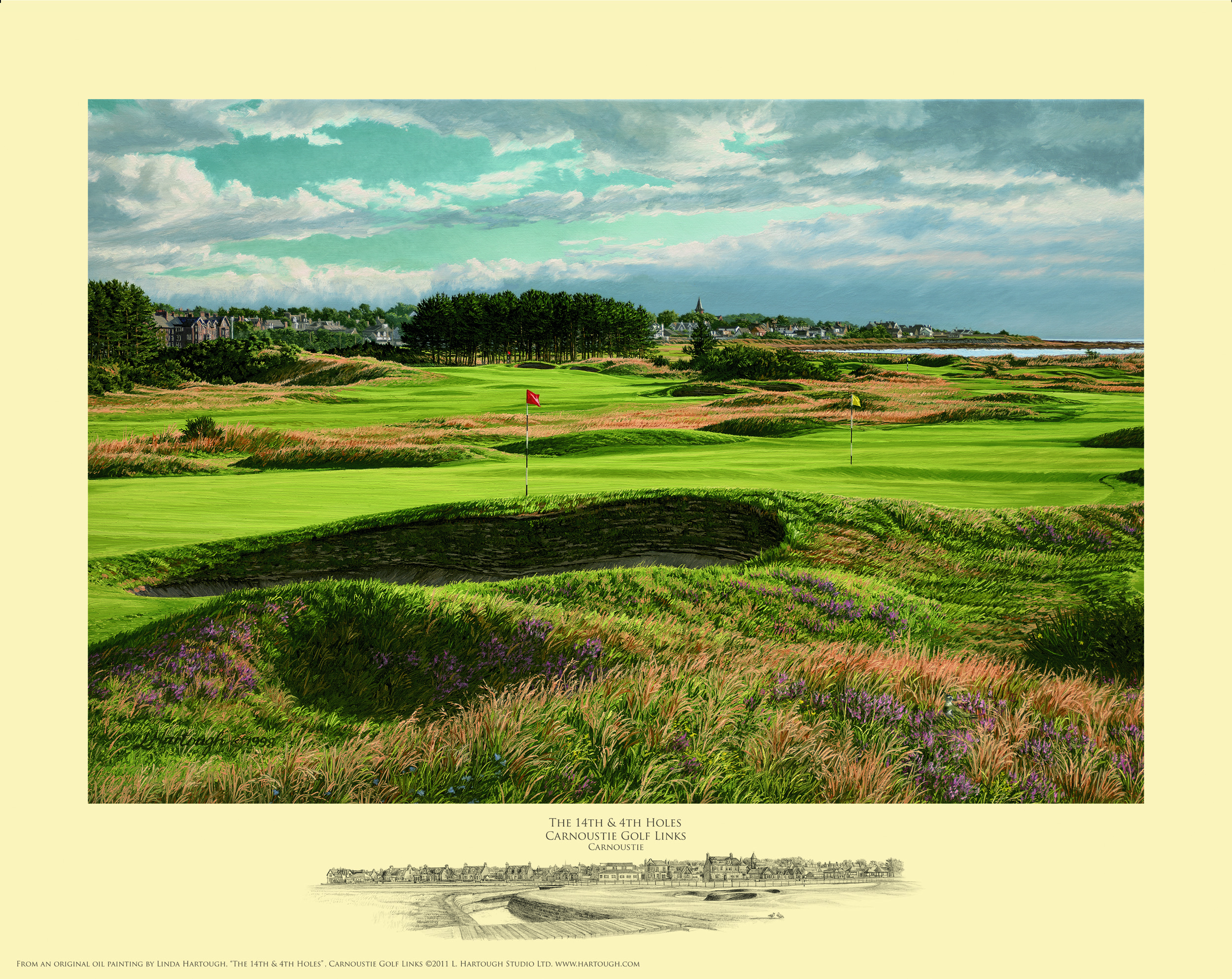 Linda Hartough #14 & #4 Carnoustie Open Edition