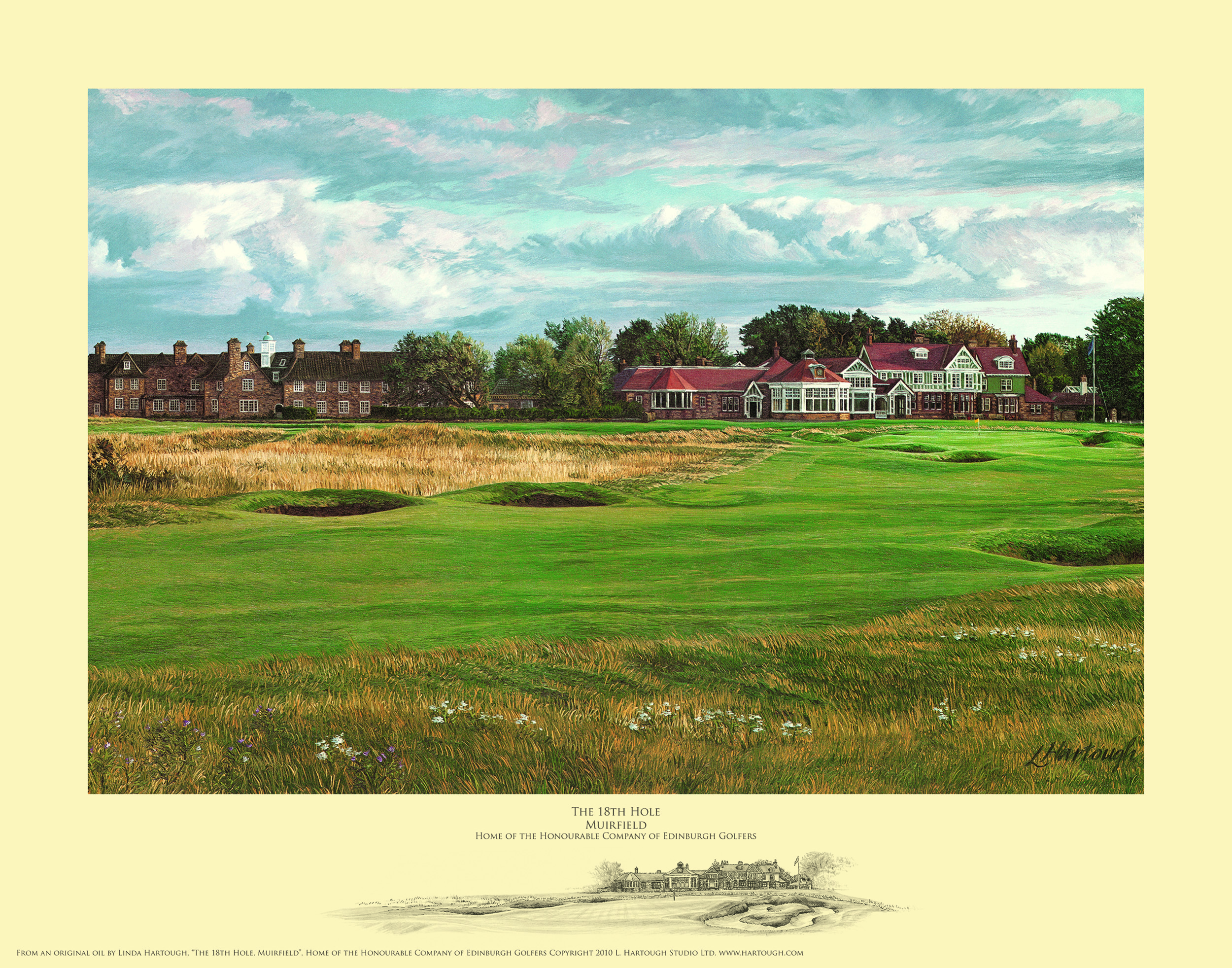 Linda Hartough #18 Muirfield 1992 U.S. Open Championship Open Edition