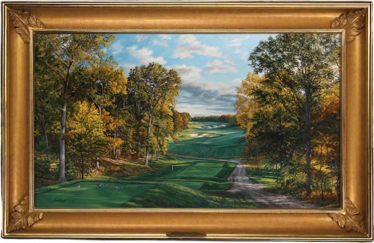 Linda Hartough #4 Black Course Bethpage State Park, 2002 U.S. Open Championship Original