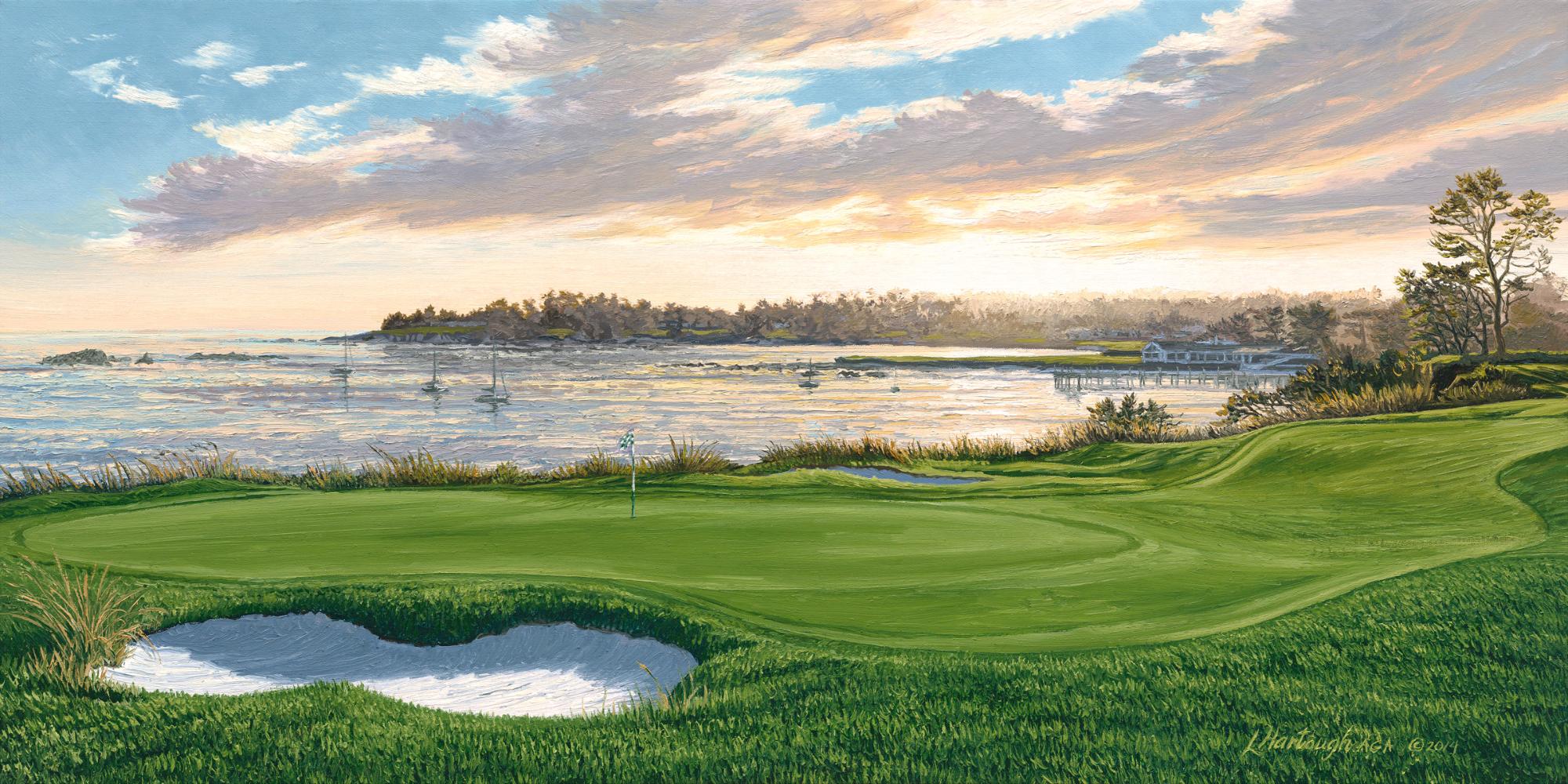 Linda Hartough #5 Pebble Beach Golf Links Canvas Giclée