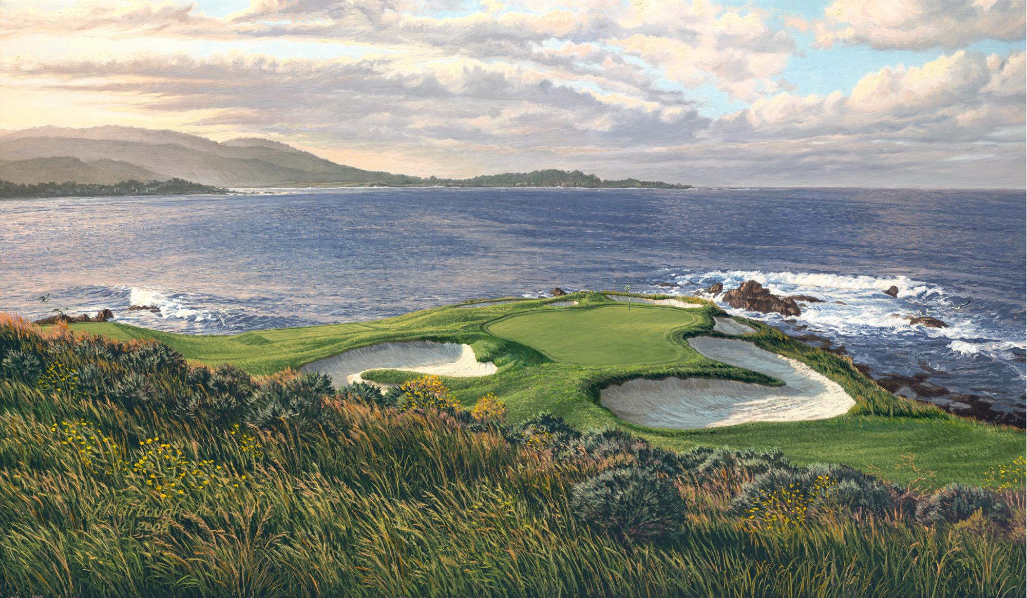 Linda Hartough #7 Pebble Beach Golf Links Canvas Giclée