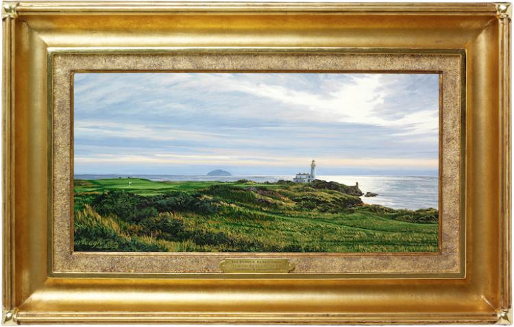 Linda Hartough #9 Bruce's Castle Ailsa Course Turnberry Original
