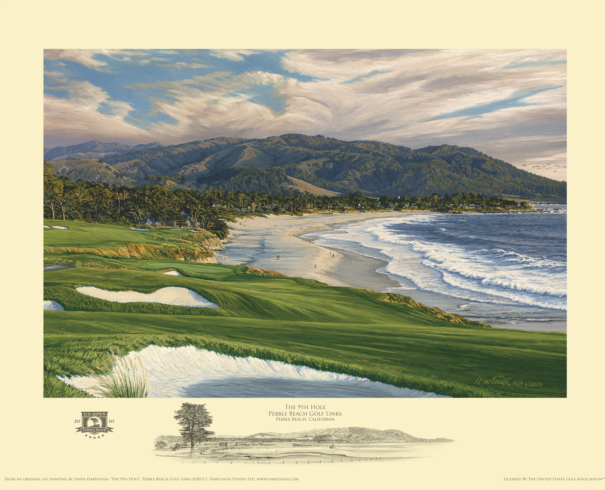 Linda Hartough #9 Pebble Beach Open Edition