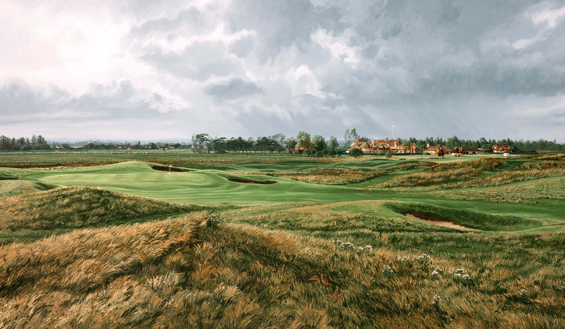 The 17th hole at Royal St. Georges.