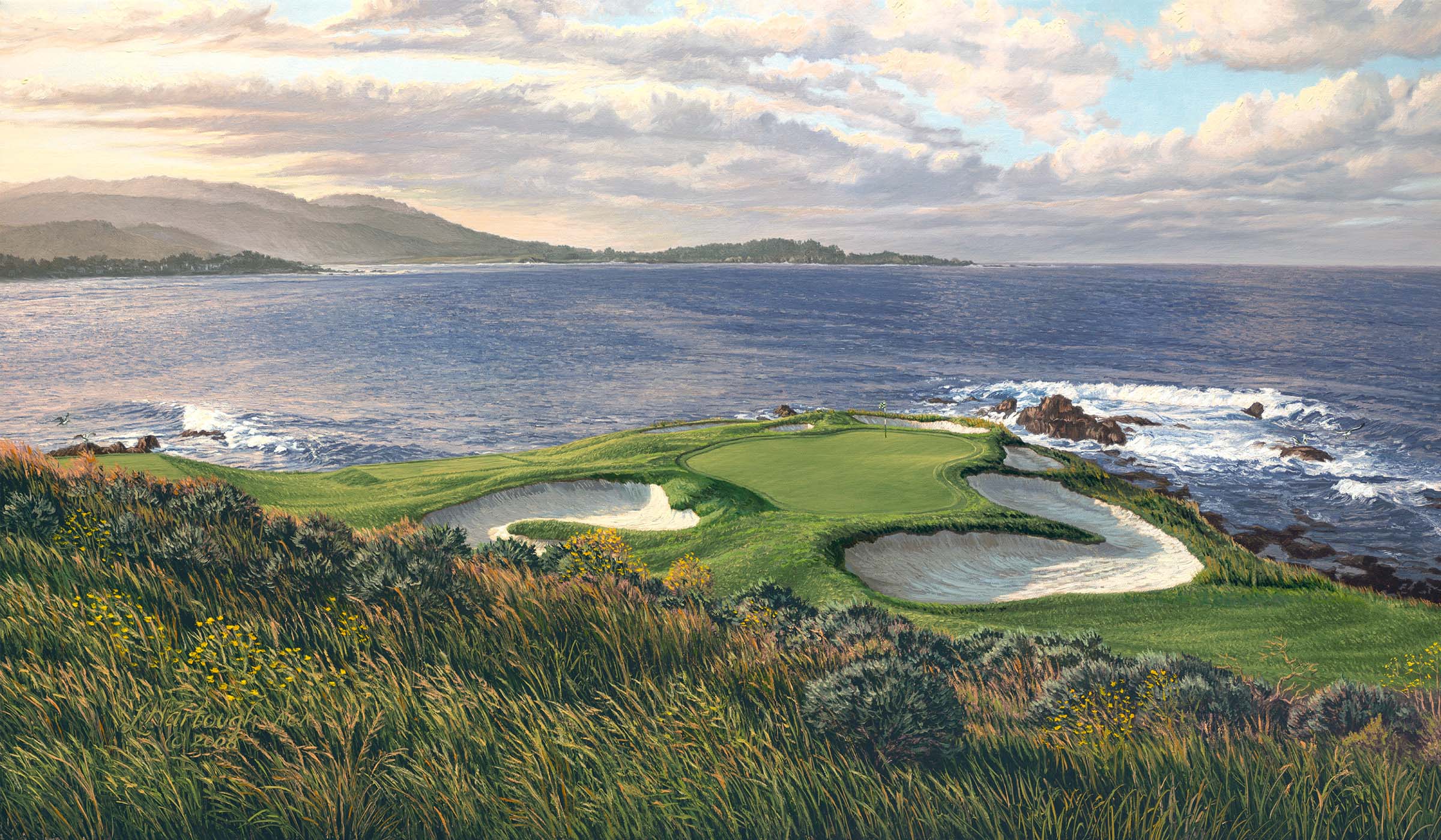 The 7th hole at Pebble Beach.
