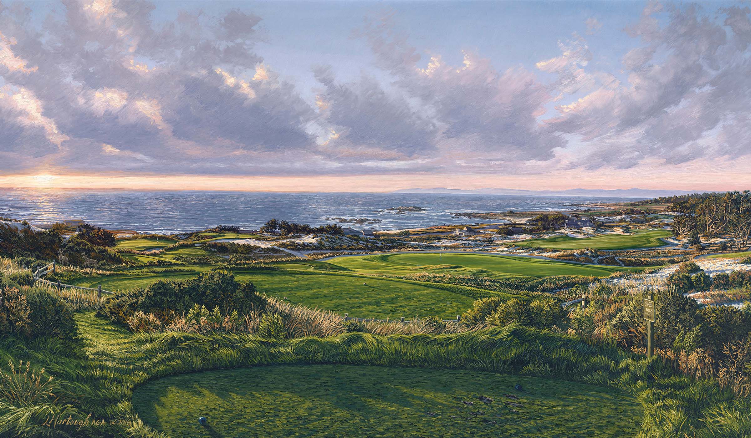 The 3rd hole at Spyglass Hill.