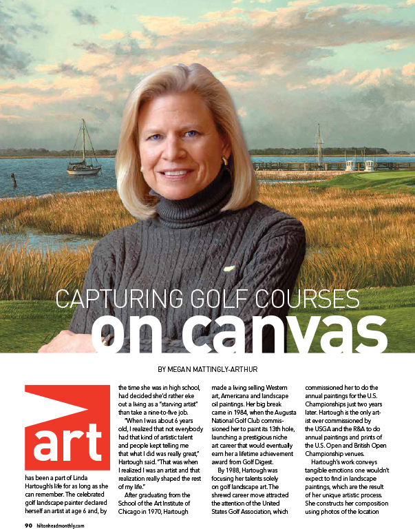 Capturing Golf Courses on Canvas article